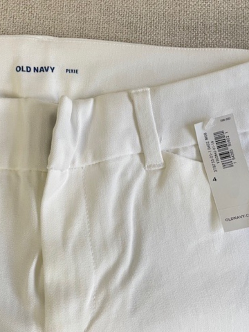 Pixie Slim-Fit White Chino Pants - Women's Size 4 - NWT